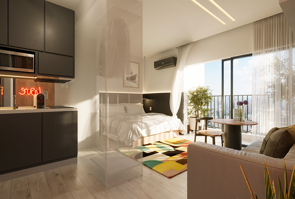 Apartamento (Kitnete), com 1 quartos e 1 banheiros à Venda, 26 m² em São Paulo/SP - Só Negócios Rentáveis